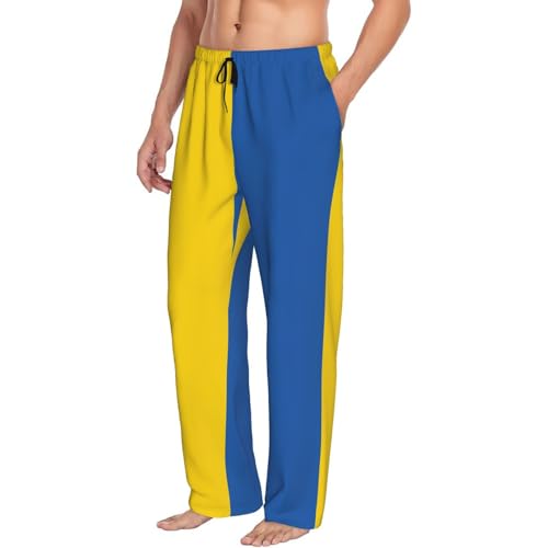 Flag of Ukraine print Pajama Pants Men Pajama Pants PJS Pants Mens Pajama Pant Sleepwear Bottom Pants with Pocket2