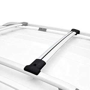 RE&AR Tuning Compatible avec Mini Countryman 2 (F60) 2017-2023 FLY Model Barres de Toit Railing Porte-Bagages de Voiture Gris Aluminium 2 Barres