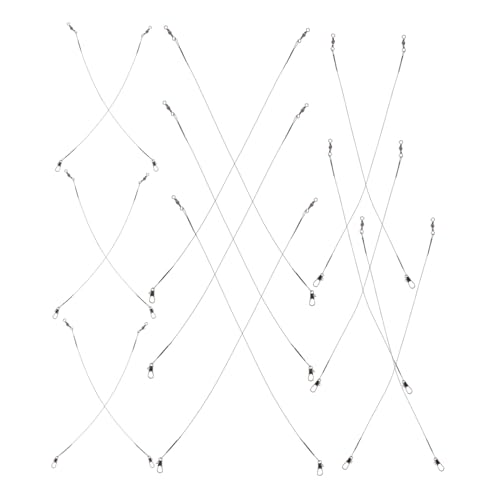 UPKOCH 40pcs Steel Fishing Leaders Swivels and Snaps miniatura 1