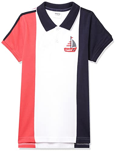 Image of Max Boys Colourblocked Polo T-Shirt