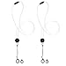 Lanyard for E-Cigarette, Transparent PVC Round Anti-Loss Lanyard Necklace Compatible with JUUL BLU or Similar Sized Vape Pens(2 Pack)