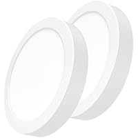 LED ATOMANT Pack 2x Plafon LED Redondo Superficie 12W, Color Blanco Neutro (4000K), 1100 lumenes, Diametro 170mm