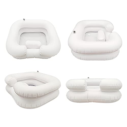 Portable Shampoo Bowl For Elderly, Disabled, Pregnant, Injured, Bedridden, Handicapped, Hair Washing Tray For Sink At Home With Drain Tube, Inflatable Shampoo Basin For Bedside, Shampoo Tub For Locs #TOP6