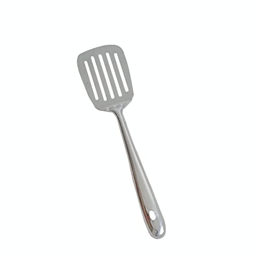 SUL Stainless Steel Slotted Turner Spatula, Fish Slice for Non Stick Pans, Strong and Durable Kitchen Spatula & Turners for Cooking Flipping Pressing Fish Eggs Pancakes (1)