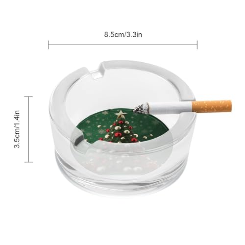 Cendrier en verre pour le bureau lavable et stable pour table