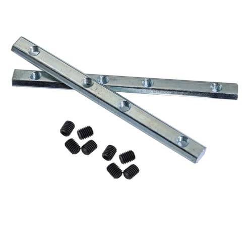 Perfiles de aluminio ranurados 3030 con fijaciones galvanizadas