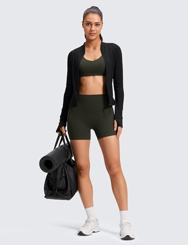 Image of CRZ YOGA No Front Seam Biker Shorts 4 inch | Butterluxe, Extremely Soft, Gentle Compression, Yoga, High Waisted, for Women