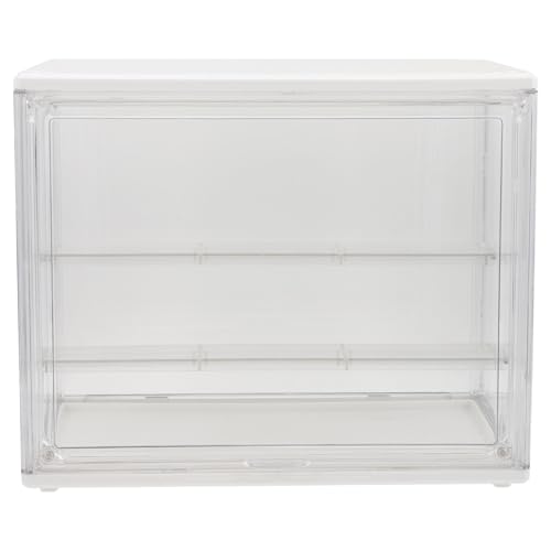 Boîte de rangement transparente pour figurines salon et bureau