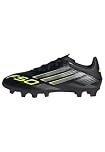 adidas Unisex F50 Club Firm Ground/Multi Ground Football Boots, Core Black/Iron Metallic/Lucid Lemon, 11 UK