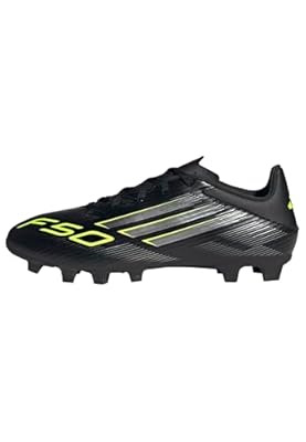 adidas Unisex Adulto F50 Club Firm Ground/Multi Ground Football Boots, Core Black/Iron Metallic/Lucid Lemon, 44 2/3 EU | Ya disponible en tu tienda friki favorita! En mundofriki.es!