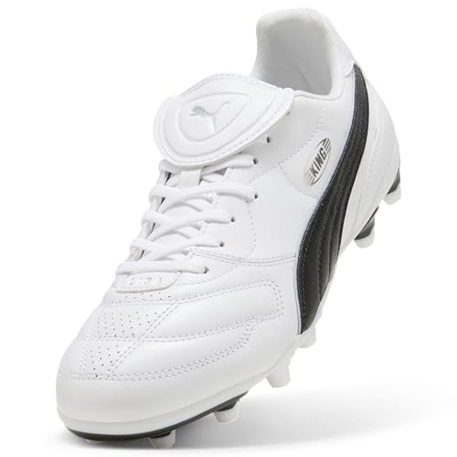 PUMA King Liga FG/AG Fußballschuh, Unisex, Weiß/Schwarz, 5 UK – Ansicht 6