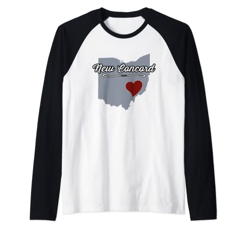 New Concord Ohio | OH City State USA - Ciudad Souvenir - Camiseta Manga Raglan