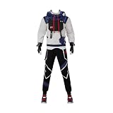 MZXDY Mens ISO Game Cosplay Cosplay Full Set Hooded Sweatshirt Outfit for Halloween Party