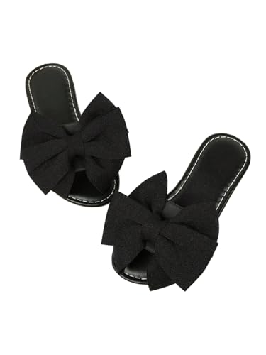 GORGLITTER Girl's Bow Sandals Open Toe Dressy Flats Cute Summer Vacation Beach Sandals 2025