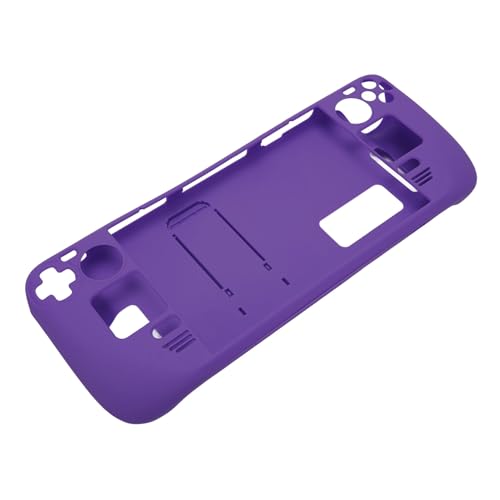 VBESTLIFE Funda con Función Atril para Steam Deck, Funda Protectora con Soporte para PC a Prueba de Golpes y Agarre Ergonómico Compatible con Dispositivos Portátiles Steam Deck (morado oscuro)