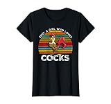 Just A Girl Who Loves Cocks - Funny Rooster Gifts T-Shirt