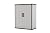 Keter Premier Tall 4.6 x 5.6 ft. Resin Outdoor Storage Shed with Shelving Brackets for Patio Furniture, Pool Accessories, and Bikes, Grey & Black