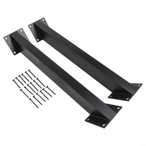 Pavillon-Halterungs-Set, robuste Diagonal-Stützstangen aus Metall und Holz, schwarz, 42,8 x 33,2 cm, für Pavillon-Rahmen, Stabilität, wetterbeständig, Gartenstruktur-Zubehör, 2 Stück