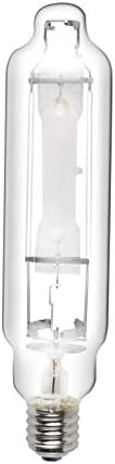 iPower CCT 6000K Metal Halide Conversion Grow Light Bulb Lamp with High PAR Enhanced Blue and Violet Spectrums for Plants Growth, 1000W MH, Transparent