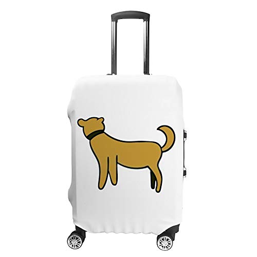Housse de transport pour bagages jaune valise lavable de voyage