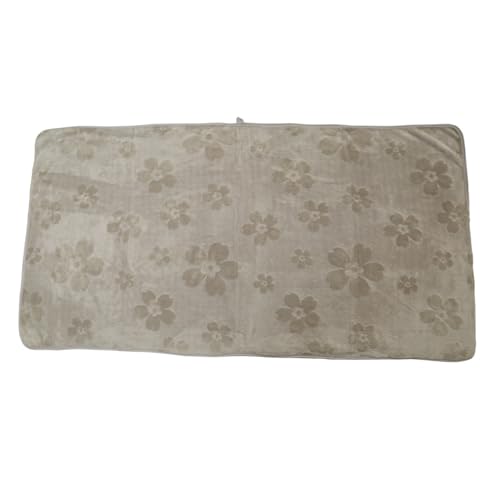 Image of HANKER Ultra Luxury Large /Full Size Plush Bath Towel | Vintage Gray Colour Blossom Super, Very Soft On Skin, Luxurious Fabric, Pure Polyamide, 70x140cm, 500GSM
