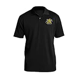 UGP Campus Apparel AP07 - Wichita State Shockers Primary Logo LC Polo - Large - Black
