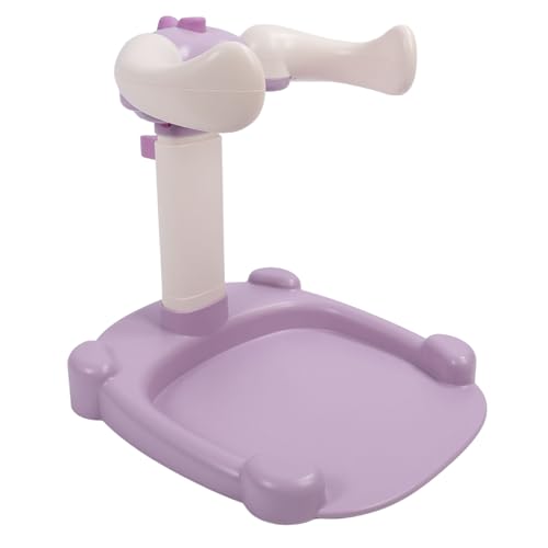 Baby Hug Bath Tower, Non Slip Toddler Shower Stand Support, Adjustable Baby Shower Stand, for Bathroom (Purple)