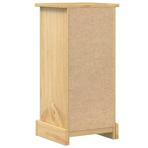 Chiffonnier Pratique en Bois de Pin Massif et Métal - 8