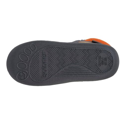 Isotoner Chaussons Bottillons bébé zip faciles à enfiler antidérapant 27 gris – vue 4
