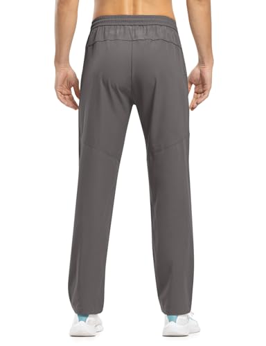 Image of TBMPOY Men's Outdoor Lightweight Hiking Mountain Pants Running Active Jogger Pants