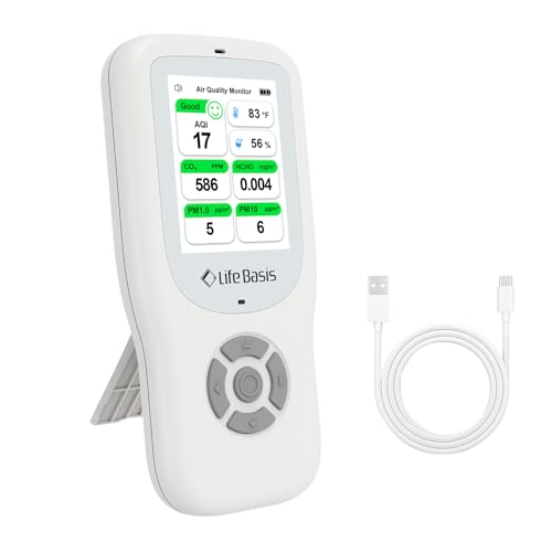 LifeBasis 11-in-1 Indoor Air Quality Monitor