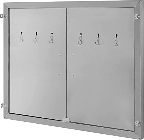 S7 Outdoor Kitchen Doors, 31W X 24H Inch, Bbq Door Stainless Steel Wall Construction Vertical, Outdoor Kitchen Door For Bbq Island, Grilling Station, Outside Cabinet #TOP1