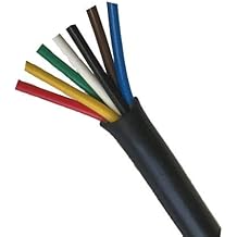 Heavy Duty 14 Gauge 7 Way Conductor Wire RV Trailer Cable Cord, 50FT