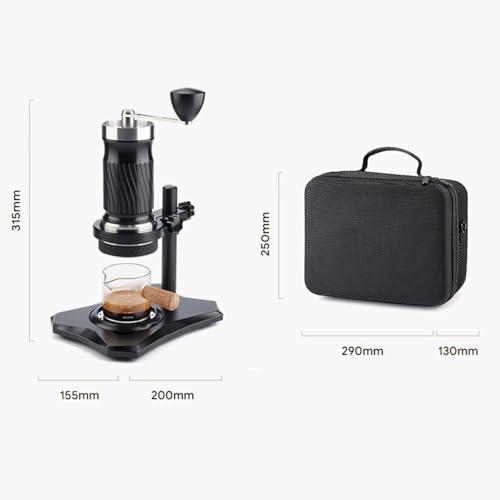 Manuelle Espresso-Kaffeemaschine, Tragbare Kaffeemaschine mit 9-12 Bar Druck, 100 ml Wassertank, Abnehmbares Design für Camping, Reisen und Outdoor