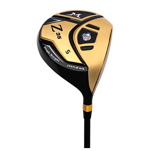 MAZEL Golf Fairway Wood - Palo de golf para hombre, 5 maderas, 18 grados, 44 pulgadas, eje de grafito para diestros