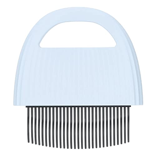 Gavigain Pet Grooming Comb, Non Slip Handle, Dual Purpose Deshedding and Massage, Gentle for Dogs and Cats, Safe for All Fur Types (Blue)