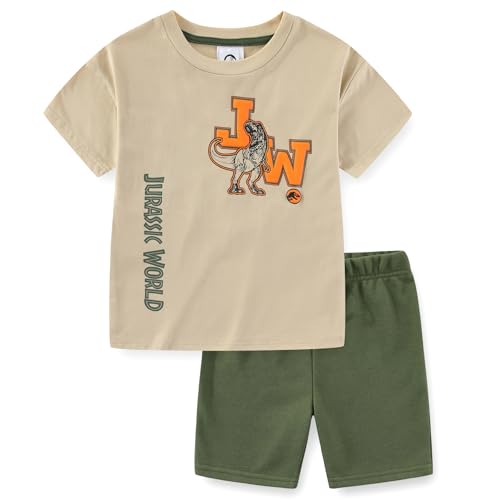 Short et t-shirt manches courtes Jurassic World habit été garçon Rebirth grand enfant