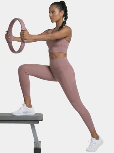 Image of Enamor High Rise 7 /8th Length Adjustable Drawstring Workout Leggings for Women - Hugged Fit, Quick Dry, Antimicrobial - A605