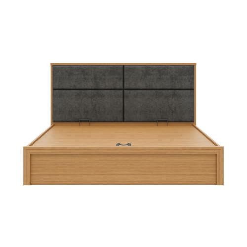 Image of Wakefit Bed | 3 Yr Warranty | King Size Bed, Hydraulic Storage & Foam-Cushioned Upholstery Headboard, Density: 680-750 kg /m, Termite & Borer Resistant, Fits Mattresses Up to 8 inches(Eclipse78x72-UT)