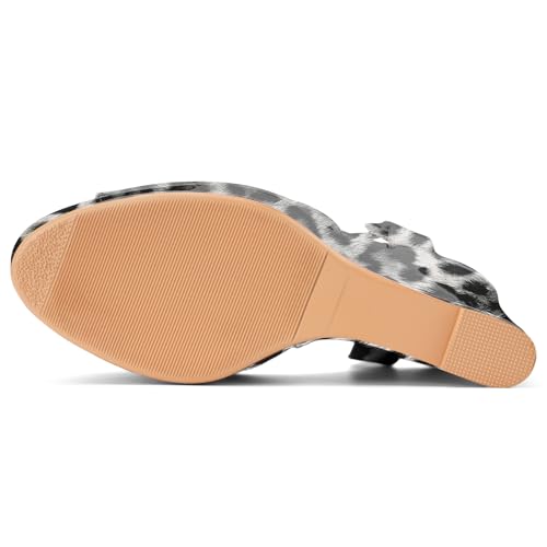 Image of Women's Dressy Platform Wedge Sandals Gold Wedges Peep Toe Patent High Heels Slingback Heeled Comfortable Ankle Strap Shoes