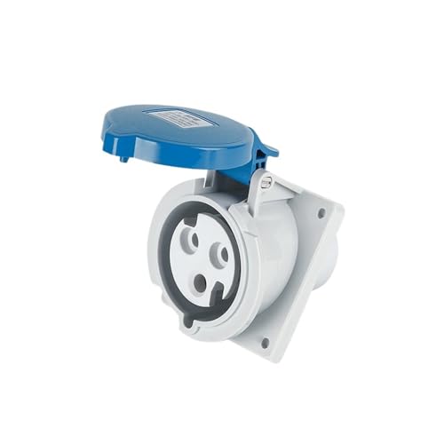 Prise aéronautique 32A SFK-423 connecteur encastré étanche IP44 triphasé 3 broches