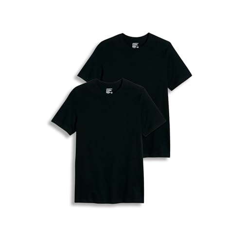 Jockey Men's Undershirt Big Man Classic Crew Neck Undershirt - 2 Pack, Black, 2XL - image 1