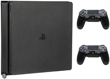 HumanCentric PS4 Mount for PS4 Slim + 2 Controller Mounts Bundle | Mount on The Wall or on The Back of The TV | Patent Pending