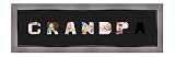 RK Cadres Cornice portafoto Multipla Nero 7 Foto(s) 7x7 Passepartout, Cornice portafoto 64x17 cm Argento con Filo Nero, 3.4 Centimetri di Larghezza