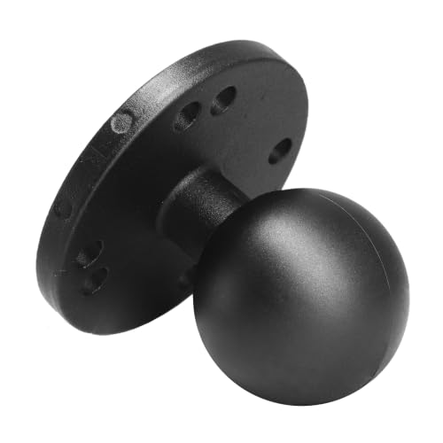 AGEofDMS Support à boule en alliage d'aluminium moulé de 1,5 pouces/C, base de plaque ronde AMPS, compatible avec les supports RAM et les bras à double socle