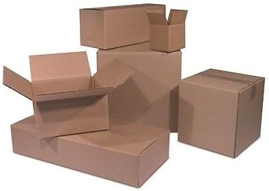 100 13x10x4 Cardboard Shipping Boxes Flat Corrugated Cartons