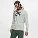 Nike Mens Sportswear Long Sleeve Tee Icon Futura Dark Grey Heather/Black Small