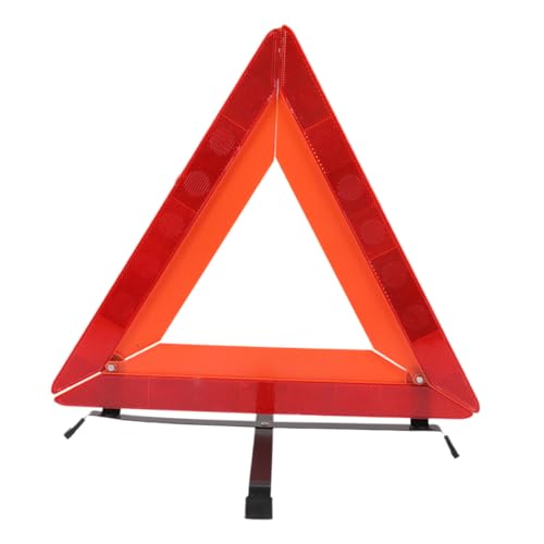 Triangle de sécurité réfléchissant de route avec support stable pour panne de voiture