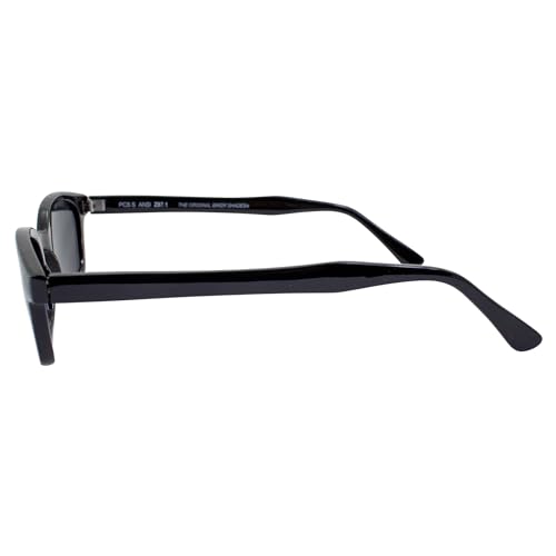 Pacific Coast Sunglasses KD's Black Matte Frame/S/D Grey Lens (21120) Rectangular Sunglasses, Adult3