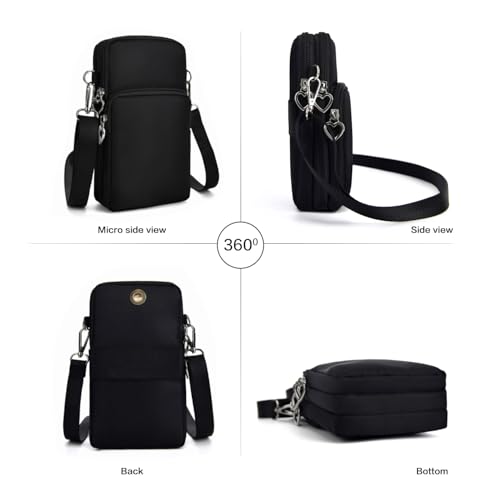 Crossbody Bag for Women - Small Phone Purses with Crossbody Strap Wallet - Lightweight Nylon Arm Bag for Essentials3